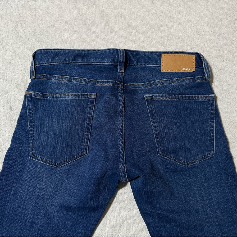 Bonobos Jeans Mens 30x31 Blue Slim Fit Low Rise Denim - Picture 9 of 10